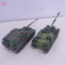 組立済 陸上自衛隊90式戦車/レオパルト2/陸上自衛隊99式自走155mmりゅう弾砲 等 まとめて10点セット ジャンク【40_画像3