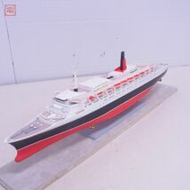 製作品 メーカー不明 クイーンエリザベス2 完成品 ケース付き 全長650mm Queen Elizabeth 現状品【FF_画像3