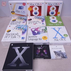 Apple Macintosh CD-ROM Mac OS X/Snow Leopard/8.5/8/7.6/Macintosh漢字Talk 7.5など 計12本セット マッキントッシュ 動作未確認【40
