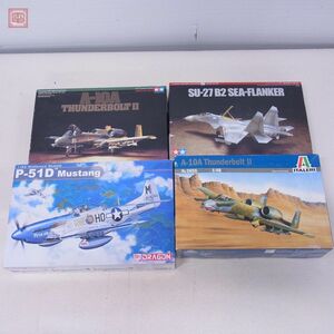 タミヤ/イタレリ 他 1/48 1/72 等 A-10A サンダーボルトII/SU-27 B2 シーフランカー/ダッソーミラージュ 2000C他 まとめジャンクセット【20