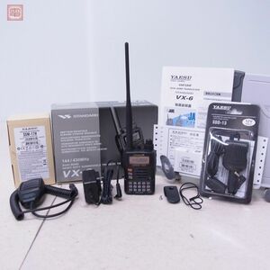 美品 ヤエス 八重洲 VX-6 ハンディ無線機 144/430MHz 取説・元箱・SU-1付【20