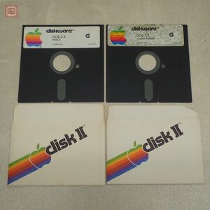 ※FDのみ Apple II 5インチFD diskware DOS 3.3 SYSTEM MASTER・BASICS まとめて2枚セット【PP