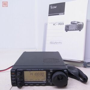 アイコム ICOM IC-703 HF帯/50MHz 10W 取説付 現状品【20