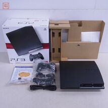 動作品 良品 PS3 プレステ3 CECH-2000A チャコール・ブラック HDD欠品 SONY ソニー 箱説付【20_画像1