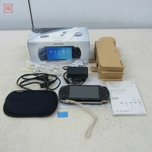 動作品 PSP 本体 バリューパック VALUE PACK PSP-1000 K ソニー SONY 箱説付【10