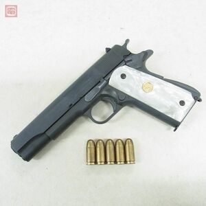 ホビーフィックス モデルガン コルト ガバメント M1911A1 メガウェイト ホワイトパール調グリップ HOBBY FIX MEGA WEIGHT SPG 現状品【10