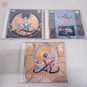 動作保証品 PCE PCエンジン CD-ROM2/SUPER CD-ROM2 Ys イース I・II/III/IV まとめて3本セット HUDSON SOFT/Falcom 箱説付【10