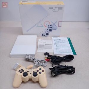 動作品 PS2 プレイステーション2 PlayStation 薄型 本体 SCPH-90000 セラミック・ホワイト SONY ソニー 箱説付【20