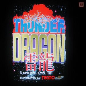 1円〜 エヌエムケイ/テクモ サンダードラゴン 雷龍 THUNDER DRAGON NMK TECMO インスト純正 コンパネシール付き 動作確認済【20