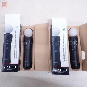 PS3/PS4 プレイステーション 周辺機器 PlayStation Move CECH-ZCM1J モーションコントローラ まとめて2個セット 箱付 動作未確認【10