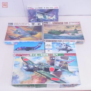 未組立 バンダイ/ハセガワ他 1/24 1/72等 零式艦上戦闘機52型丙/SH-60J シーホーク/九五式戦闘機二型 等 計6点セット【40