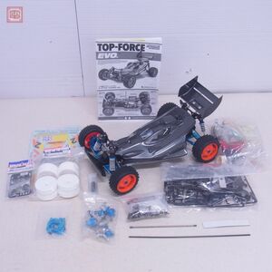 タミヤ 1/10 トップフォース EVO. 2021 電動RC 4WDレーシングバギー モーター 搭載 ラジコン パーツ付き TAMIYA 動作未確認 現状品【40