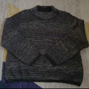 【美品】日本製　編み目が変わったセーター(少しラメ仕様)