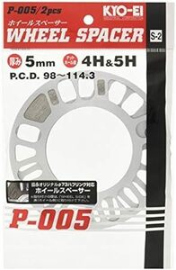 KYO-EI [ 協永産業 ] Wheel Spacer [ 5mm 4/5H ] PCD98-114.3 [ 個数:2枚 ] P