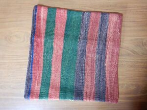 オールドキリムold kilim cushion cover　クッションカバーno.122101 36.5X37CM(普通のクッションが入ります) ウールwool 手織紡ぎ　