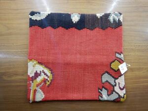 オールドキリムold kilim cushion cover クッションカバーXno.49 ウールwool 大体36X39Cm位 手織紡ぎ　handmade ハンドメイド