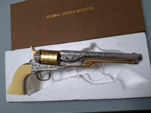 極美品★GENERAL CUSTER'S REVOLVER ジェネラル カスター リボルバー フランクリンミント モデルガン 装飾銃 アンティーク★