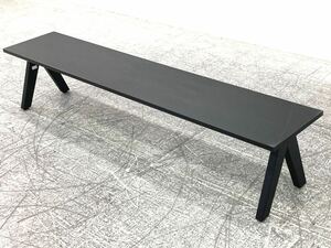 ★C★ コクヨ　デイズオフィス　wood tilt bench/ウッドチルトベンチ　木製　カジュアル　ブラック　イス　フレキシブル　オフィス