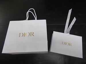 Dior ディオール★白のショッパー紙袋★2つまとめて