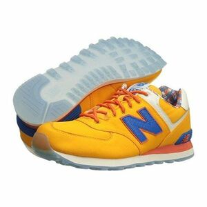 定価15,900円◆new balance 574◆オレンジ ナイロン 機能的 ランニングシューズ スニーカー◆23.5㎝