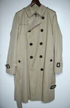 size:LL◆裄丈91◆BURBERRY LONDON◆100%コットン/綿◆トレンチコート メンズ◆beige◆日本製◆三陽商会◆バーバリーロンドン_画像2