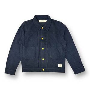 未使用品 ● NEIGHBORHOOD 15AW STOCKMAN-W / WN-JKT スウェット ジャケット ブルゾン ネイバーフッド 152FPNH-JKM02 ネイビー M