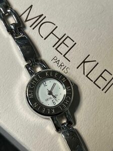 ★ MICHEL KLEIN ロゴベゼル 小顔 レディース 腕時計★保管品