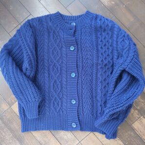 nico and…カーディガン 青