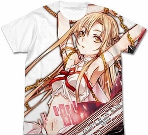 ソードアートオンライン 囚われのアスナ フルグラフィック Tシャツ Ｌ /アスナ/Asuna/明日奈/あすな/SAO/ソードアート/abec/コスパ/COSPA/