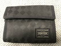 PORTER ポーター パターン 財布 黒 ウォレット pattern_画像1