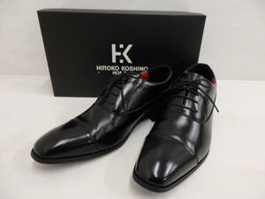 mf62) HIROKO KOSHINO HOMME コシノヒロコ ストレートチップ ビジネスシューズ 25cm EEE ブラック 黒 革靴 ヒロココシノ