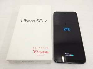 kd42) Y!mobile ZTE A302ZT Libero 5G IV Black 利用制限:〇 使用感なし