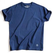 藍染 天然藍 スウェット 半袖 Tシャツ メンズ クルーネック 7.5oz 綿100% インディゴ 濃紺 ヴィンテージ S~2XL_画像1