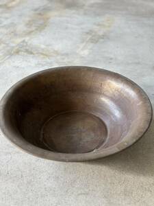 銅器　器　古銅　時代　古道具　アンティーク　ヴィンテージ　銅製　民芸　民藝　インテリア　ディスプレイ　洗面器