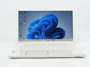 Win11H/カメラ内蔵/中古/15.6型/ノートPC/爆速SSD256/8GB/4世代i3/TOSHIBA　T554/45KW 新品無線マウス WPS office2搭載