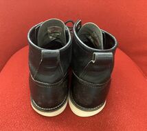 【廃盤】27.0cm REDWING レッドウイング 2913 lineman ラインマン BLACK クロ US9　Dワイズ ソールリペア　_画像5