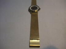 【中古・長期保管品】スイス製高級腕時計◎　アロマ　AROMA　両面スケルトン腕時計☆手巻き★ゴールドベルトは新品です☆正確な稼働品です_画像7