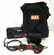 ☆動作品☆MAX / マックス / 剪定ばさみ / 電動ハサミ / ザクリオ / 両刃可動 / PA-SJ301 / 40A / 充電器・リュック付 / 名古屋発12-83▽◆_画像1