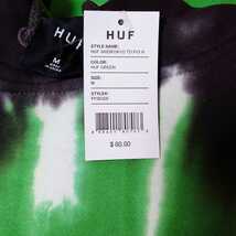 【M】HUF ハフ 裏起毛パーカー SKIDROKYO TD タイダイ 緑_画像4