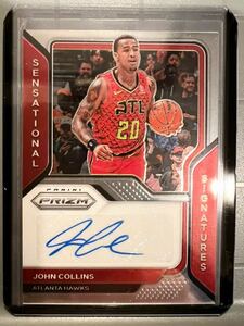 激レア Auto 20 Panini Prizm John Collin ジョン・コリンズ NBA 直筆 サイン バスケ Hawks ユタ ジャズ Utah Jazz 大活躍 Dunk Block!!