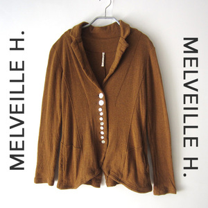 MELVEILLE H.／メルベイユアッシュ★　ニットジャケット　キャメル