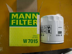 MANN　FILTER　オイルフィルター　W7015　ジャガー ランドローバー ボルボ 2Lエンジン用 C2Z21964 C2Z32125 LR025306 LR096524 31330050