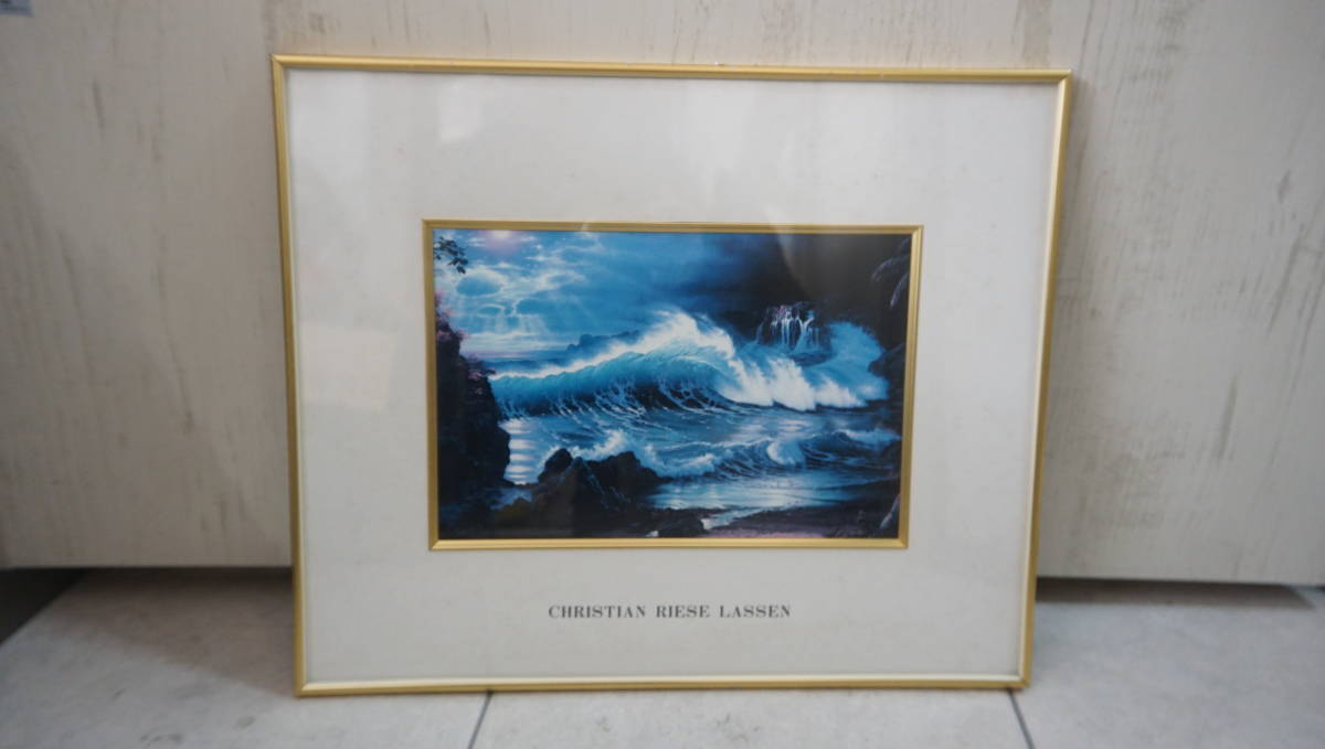 克里斯蒂安·里斯·拉森 (CHRISTIAN RIESE LASSEN) 海洋绘画海报带框 (NY5601, 印刷品, 海报, 其他的