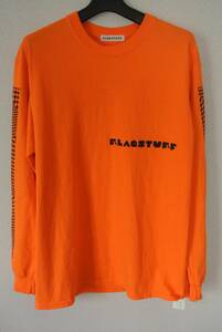 FLAGSTUFF×AIRWALK Long Sleeve Tee ロンT sizeM ビビットオレンジ フラグスタフ エアウォーク