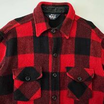 1980s USA製 WOOLRICH バッファロー チェック ウール CPO シャツ ジャケット ビンテージ ウールリッチ ペンドルトン PENDELTON 70s 80s 90s_画像5