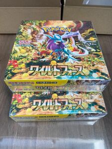 ポケモン産【未開封シュリンク付き】ポケモンカードゲーム バイオレット 拡張パック　ワイルドフォースBOX 2箱