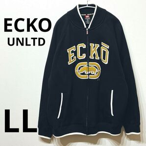 ECKO UNLTD エコー ジップアップブルゾン ビッグロゴ LL 90's 古着