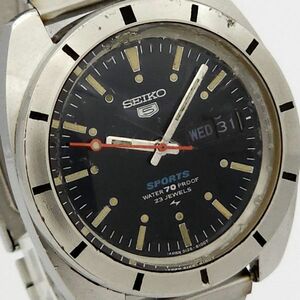 ▼訳あり 1円 SEIKO セイコー ファイブスポーツ 5126-8100 動作品 濃青 KN09122T（HH 118）