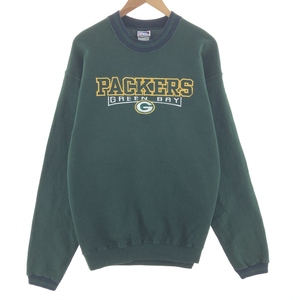 古着 PRO PLAYER NFL GREEN BAY PACKERS グリーンベイパッカーズ スウェットシャツ トレーナー メンズXL /taa003604