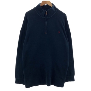 古着 ビッグサイズ ラルフローレン Ralph Lauren POLO by Ralph Lauren ハーフジップスウェットシャツ トレーナー メンズXXXL /eaa380567